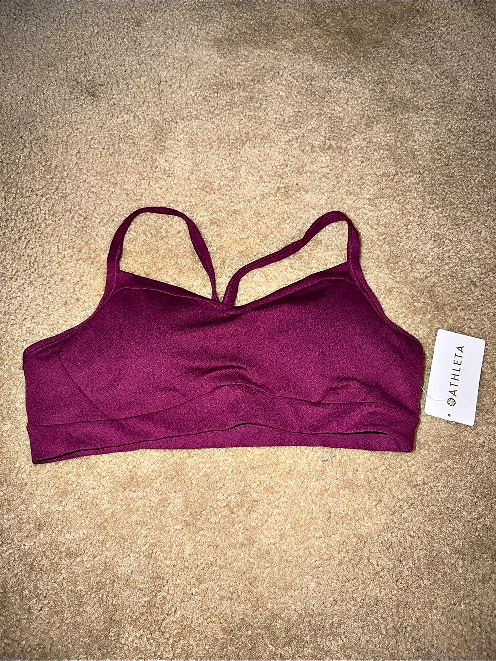 Athleta  Vital Bra Sports Bra in Purple  NWT